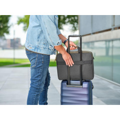 Trust Lisboa Sacoche Homme pour Ordinateur Portable 16 Pouces, Sac Bandoulière avec Sangle pour Chariot, Plastique Recyclé, Hous