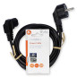 NEDIS Câble d'alimentation | Fiche Contact de Protection | IEC-320-C13 | coudé | coudé | nickelé | 2 m | Rond | PVC | Noir | Sac NEDIS Câble d'alimentation | Fiche Contact de Protection | IEC-320-C13 | coudé | coudé | nickelé | 2 m | Rond | PVC | Noir | Sac