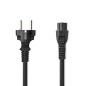 NEDIS Câble d'alimentation, fiche de Contact de Protection, IEC-320-C5, Droit, nickelé, 2 m, Rond, PVC, Noir, Sac en Plastique NEDIS Câble d'alimentation, fiche de Contact de Protection, IEC-320-C5, Droit, nickelé, 2 m, Rond, PVC, Noir, Sac en Plastique