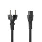 NEDIS Câble d'alimentation, fiche de Contact de Protection, IEC-320-C5, Droit, nickelé, 2 m, Rond, PVC, Noir, Sac en Plastique NEDIS Câble d'alimentation, fiche de Contact de Protection, IEC-320-C5, Droit, nickelé, 2 m, Rond, PVC, Noir, Sac en Plastique