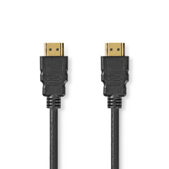 NEDIS Câble HDMI ™ haute vitesse avec Ethernet | Connecteur HDMI™ | Connecteur HDMI™ | 4K @ 60Hz | 18 Gbps | 1,50 m | Rond | PVC