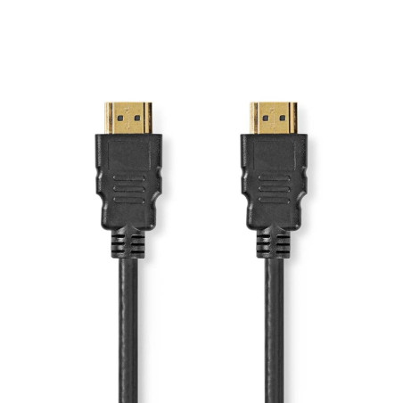 NEDIS Câble HDMI ™ haute vitesse avec Ethernet | Connecteur HDMI™ | Connecteur HDMI™ | 4K @ 60Hz | 18 Gbps | 1,50 m | Rond | PVC