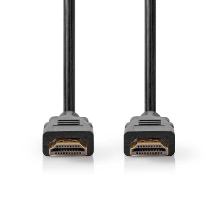 NEDIS Câble HDMI ™ haute vitesse avec Ethernet | Connecteur HDMI™ | Connecteur HDMI™ | 4K @ 60Hz | 18 Gbps | 1,50 m | Rond | PVC