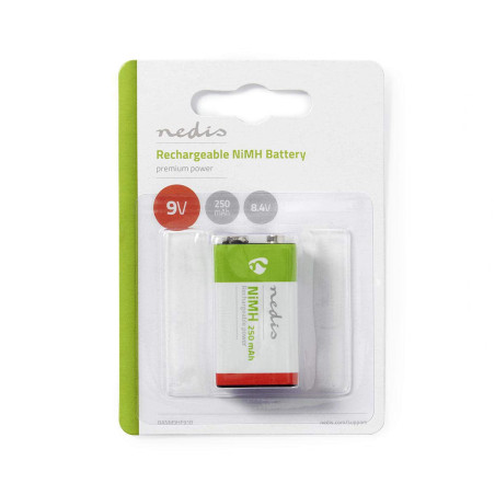 Nedis Batterie Rechargeable Ni-MH : Blo Qui E 8,4 V 250 mAh