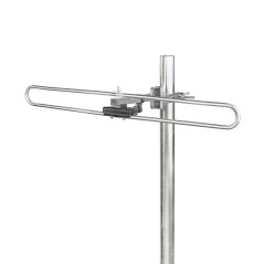 Extérieur Dab + antenne | Passif | Gamme de réception: 0-50 km | Gain: 4 DB | Aluminium