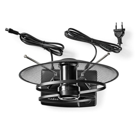 Nedis Antenne HDTV - Amplification 30-36 DB - FM/VHF/UHF - Portée 0-25 km - pour l'intérieur