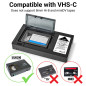 Nedis Convertisseur VHS - Conversion : VHS-C vers VHS - Plug and Play - Noir Nedis Convertisseur VHS - Conversion : VHS-C vers VHS - Plug and Play - Noir