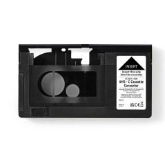 Nedis Convertisseur VHS - Conversion : VHS-C vers VHS - Plug and Play - Noir
