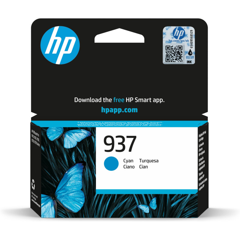 HP OfficeJet Pro 937 (4S6W2NE) Cartouche d'encre d'origine Cyan 91xx, 97xx