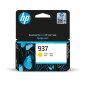 HP 937 (4S6W4NE) Cartouche d'encre d'origine pour imprimante OfficeJet Pro 91xx, 97xx Jaune HP 937 (4S6W4NE) Cartouche d'encre d'origine pour imprimante OfficeJet Pro 91xx, 97xx Jaune