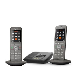 Gigaset CL660A Duo - Téléphone fixe sans fil - Répondeur - 2 combinés - Gris Anthracite [Version Française]
