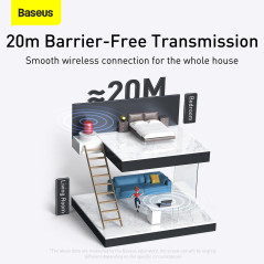 USB Bluetooth 5.0 adapter Baseus BA04 Black