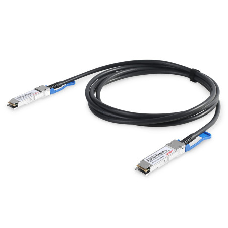 DIGITUS Universal Câble DAC - QSFP28 - 100 Gbit/s - Câble réseau - Direct Attach Cable - Direct Attach Copper - Compatible avec