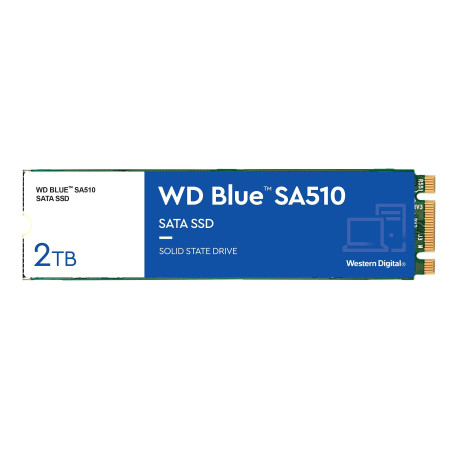 WD Blue SA510 M.2 SATA SSD 2 To (Jusqu'à 560 Mo/s de lecture, Disque SSD interne, Comprend Acronis True Image for SANDISK, Clona