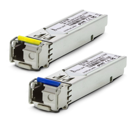 Extralink Module SFP WDM Monomode 1.25G LC 1310/1550nm jusqu’a 3km – Compatible avec Ubiquiti UniFi, Netgear, Cisco, TP-Link, Mi
