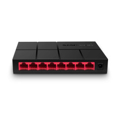 Mercusys TP-Link MS108G Switch Ethernet 8 Ports, Switch RJ45, Hub RJ45 pour la Maison et Le Bureau, Plug-and-Play, Montage sur B