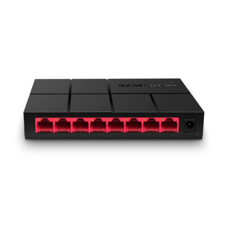 Mercusys TP-Link MS108G Switch Ethernet 8 Ports, Switch RJ45, Hub RJ45 pour la Maison et Le Bureau, Plug-and-Play, Montage sur B