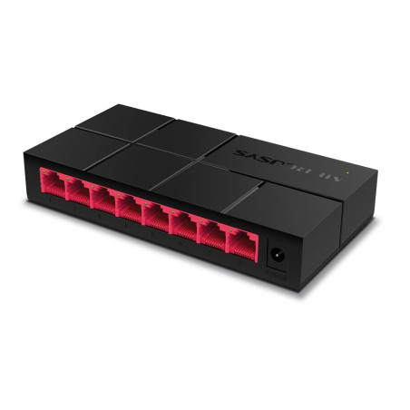Mercusys TP-Link MS108G Switch Ethernet 8 Ports, Switch RJ45, Hub RJ45 pour la Maison et Le Bureau, Plug-and-Play, Montage sur B