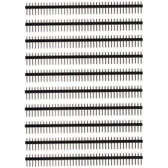 HALJIA connecteur interne 10 pcs 40pin 2,54 mm rangée simple mâle broches Bande
