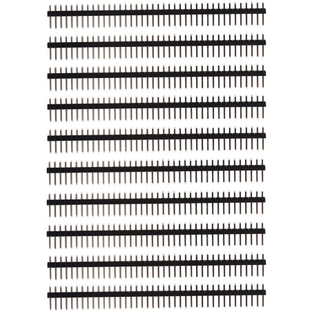 HALJIA connecteur interne 10 pcs 40pin 2,54 mm rangée simple mâle broches Bande