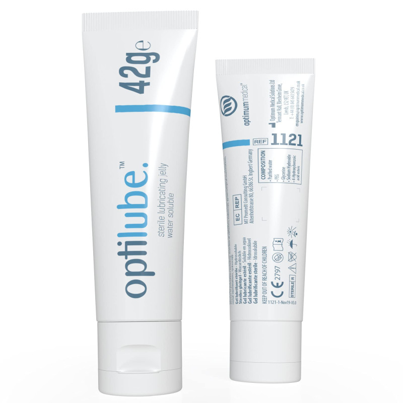 Tubes Optilube - Gelée Lubrifiante Stérile en Tubes de 5g, 42g, 82g, And 113g, Soluble à L'eau avec Capuchon Basculant Facile à Tubes Optilube - Gelée Lubrifiante Stérile en Tubes de 5g, 42g, 82g, And 113g, Soluble à L'eau avec Capuchon Basculant Facile à