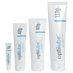 Tubes Optilube - Gelée Lubrifiante Stérile en Tubes de 5g, 42g, 82g, And 113g, Soluble à L'eau avec Capuchon Basculant Facile à