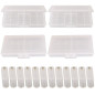 GTIWUNG 4Pcs Boîte à Piles en Plastique(10 Cellules), Boîte de Rangement pour Piles, Boîte à Piles pour AA et AAA + 12Pcs Conver GTIWUNG 4Pcs Boîte à Piles en Plastique(10 Cellules), Boîte de Rangement pour Piles, Boîte à Piles pour AA et AAA + 12Pcs Conver