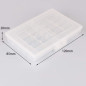 GTIWUNG 4Pcs Boîte à Piles en Plastique(10 Cellules), Boîte de Rangement pour Piles, Boîte à Piles pour AA et AAA + 12Pcs Conver GTIWUNG 4Pcs Boîte à Piles en Plastique(10 Cellules), Boîte de Rangement pour Piles, Boîte à Piles pour AA et AAA + 12Pcs Conver