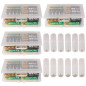 GTIWUNG 4Pcs Boîte à Piles en Plastique(10 Cellules), Boîte de Rangement pour Piles, Boîte à Piles pour AA et AAA + 12Pcs Conver GTIWUNG 4Pcs Boîte à Piles en Plastique(10 Cellules), Boîte de Rangement pour Piles, Boîte à Piles pour AA et AAA + 12Pcs Conver