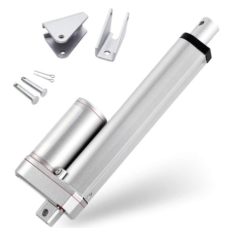 DCHOUSE Actionneurs à mouvement linéaire, 1000N jusqu’à 250mm de trajet maximale, Tension nominale 12V DC, Convient à usage élec