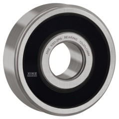 XiKe 2 Pièces 6301-2RS Roulements à billes scellés 12x37x12mm Acier chromé et Pré-lubrifié, 6301RS Roulements à billes à gorge p