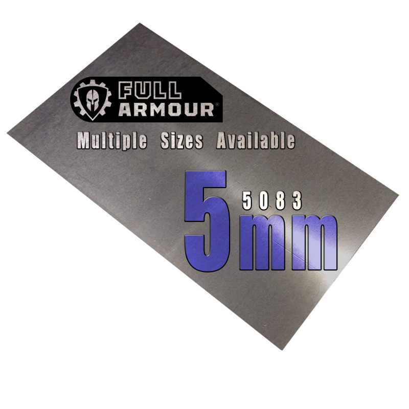 Plaque en aluminium - 5mm 100mm x 150mm (10cm x 15cm)