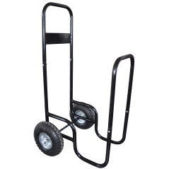 Greenstar - Chariot Porte Bûches - avec Bâche De Protection - Capactité Max. 150kg - Conception Ergonomique - Roues Gonflables -