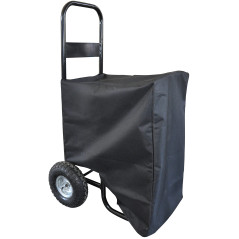 Greenstar - Chariot Porte Bûches - avec Bâche De Protection - Capactité Max. 150kg - Conception Ergonomique - Roues Gonflables -