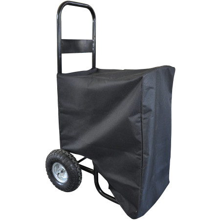 Greenstar - Chariot Porte Bûches - avec Bâche De Protection - Capactité Max. 150kg - Conception Ergonomique - Roues Gonflables -