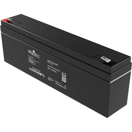Offgridtec 2,2 Ah/C10 AGM Batterie solaire pour applications cyclique, 2–01–001470