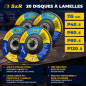 S&R 20 Disque abrasif à lamelles 115 pour Bois Métal: 20 Disques - 5 x chaque grain: P40 /60/80/120. Disque ponçage pour Meuleus S&R 20 Disque abrasif à lamelles 115 pour Bois Métal: 20 Disques - 5 x chaque grain: P40 /60/80/120. Disque ponçage pour Meuleus