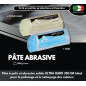 Lux Metal 2 Pate a polir abrasive 350g A-B Fin Gros Kit de Polissage Metal Acier Inox Alu Aluminium laiton bronze pour Metaux Ne