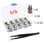 RUNCCI-YUN 10pcs linéaire rotatif potentiomètre,WH148,Potentiomètre1k, (1 × pincettes anti-statiques) RUNCCI-YUN 10pcs linéaire rotatif potentiomètre,WH148,Potentiomètre1k, (1 × pincettes anti-statiques)