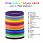 PLA de filament de stylo d'impression 3D, 20 couleurs, 10M chacun - filament de PLA 3D 1.75mm, pour PACKGOUT, MYNT3D, DeWang PLA de filament de stylo d'impression 3D, 20 couleurs, 10M chacun - filament de PLA 3D 1.75mm, pour PACKGOUT, MYNT3D, DeWang