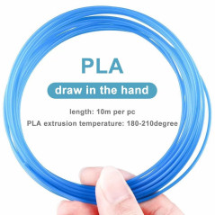 PLA de filament de stylo d'impression 3D, 20 couleurs, 10M chacun - filament de PLA 3D 1.75mm, pour PACKGOUT, MYNT3D, DeWang
