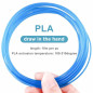 PLA de filament de stylo d'impression 3D, 20 couleurs, 10M chacun - filament de PLA 3D 1.75mm, pour PACKGOUT, MYNT3D, DeWang PLA de filament de stylo d'impression 3D, 20 couleurs, 10M chacun - filament de PLA 3D 1.75mm, pour PACKGOUT, MYNT3D, DeWang