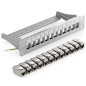 deleyCON Kit de 12 Ports Panneau de Brassage Modulaire 1 U 10" Installation en Rack + 12x Modules Keystone RJ45 CAT6a Compatible deleyCON Kit de 12 Ports Panneau de Brassage Modulaire 1 U 10" Installation en Rack + 12x Modules Keystone RJ45 CAT6a Compatible