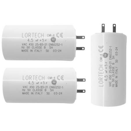 lot de 3 condensateurs 4,5 μF pour volet roulant toutes marques - couple moteur 15Nm à 17Nm - fabriqué en Italie