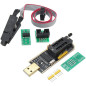 DollaTek Sop8 soic8 Test Clip pour eeprom 25cxx / 24cxx + ch341a 24 25 série eeprom Flash bios USB Programmeur DollaTek Sop8 soic8 Test Clip pour eeprom 25cxx / 24cxx + ch341a 24 25 série eeprom Flash bios USB Programmeur
