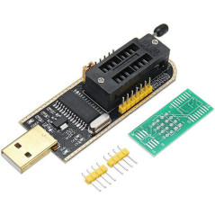 DollaTek Sop8 soic8 Test Clip pour eeprom 25cxx / 24cxx + ch341a 24 25 série eeprom Flash bios USB Programmeur