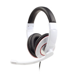 GEMBIRD AURICULAR Con Micro DIADEMA Blanco MHS-001-GW