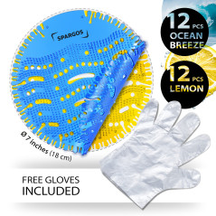 Pastilles Urinoir 24 Pièces Urinal Screen pour Urinoir Désodorisant Protection anti-éclaboussures contre les odeurs pour les toi