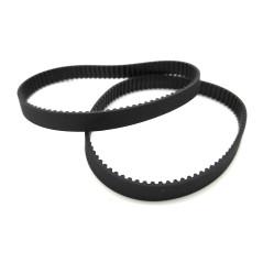 GT2 courroie synchrone/dentée 2GT-6 largeur 6mm, pas 2mm, 2 pièces (634mm)