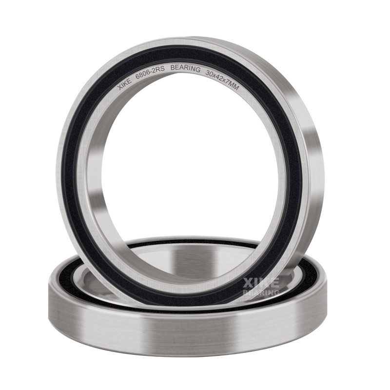 XiKe 2x Roulement à billes 6806-2RS 30x42x7mm - Acier à roulements 100Cr6 et Pré-lubrifié, Double joint caoutchouc, 6806RS Roule XiKe 2x Roulement à billes 6806-2RS 30x42x7mm - Acier à roulements 100Cr6 et Pré-lubrifié, Double joint caoutchouc, 6806RS Roule